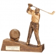 V.Hor. Golf Male Resin Figure Gold  