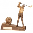 V.Hor. Golf Female Resin Figure Gold  